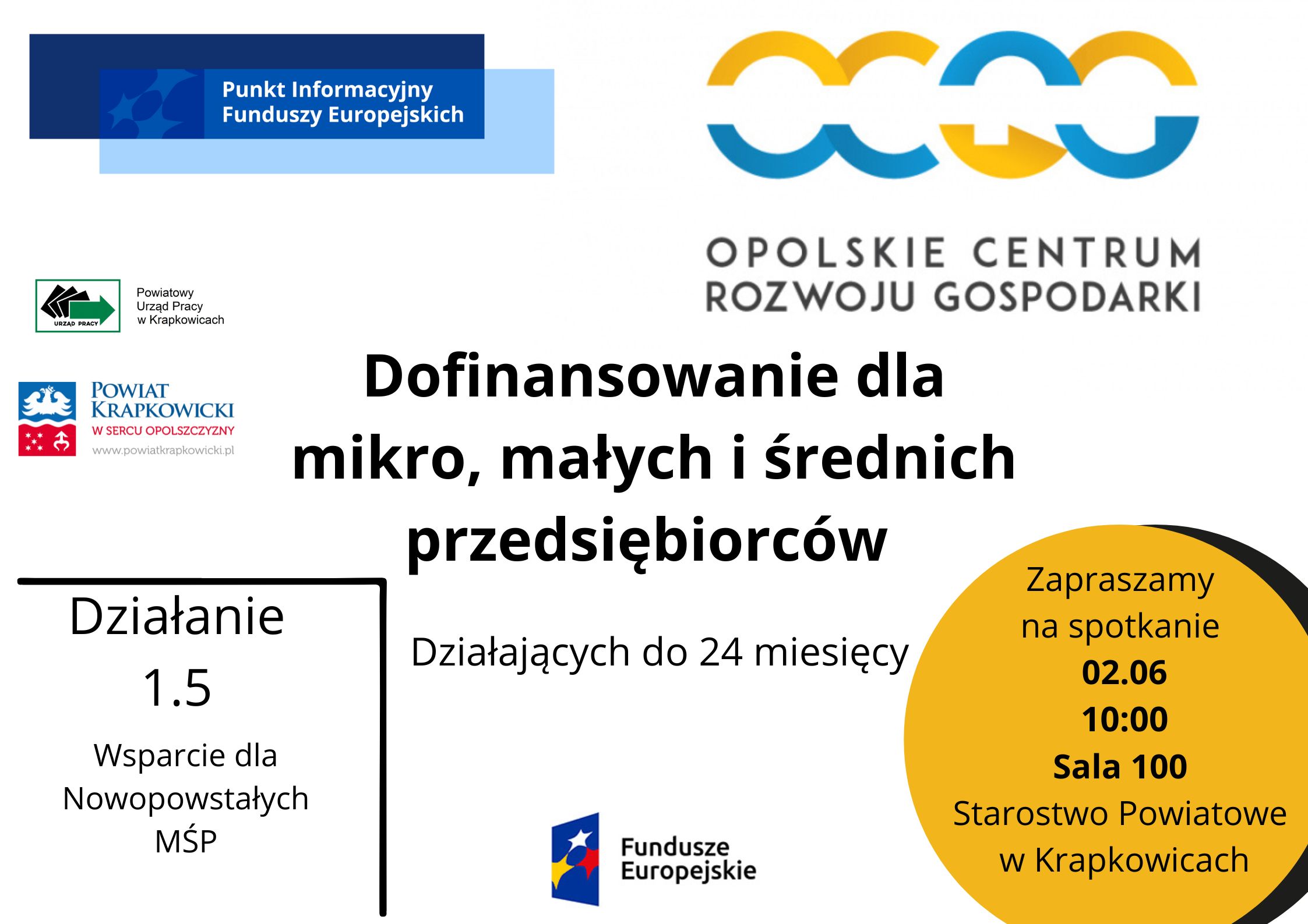 Obrazek dla: Spotkanie dla nowych przedsiębiorców z OCRG