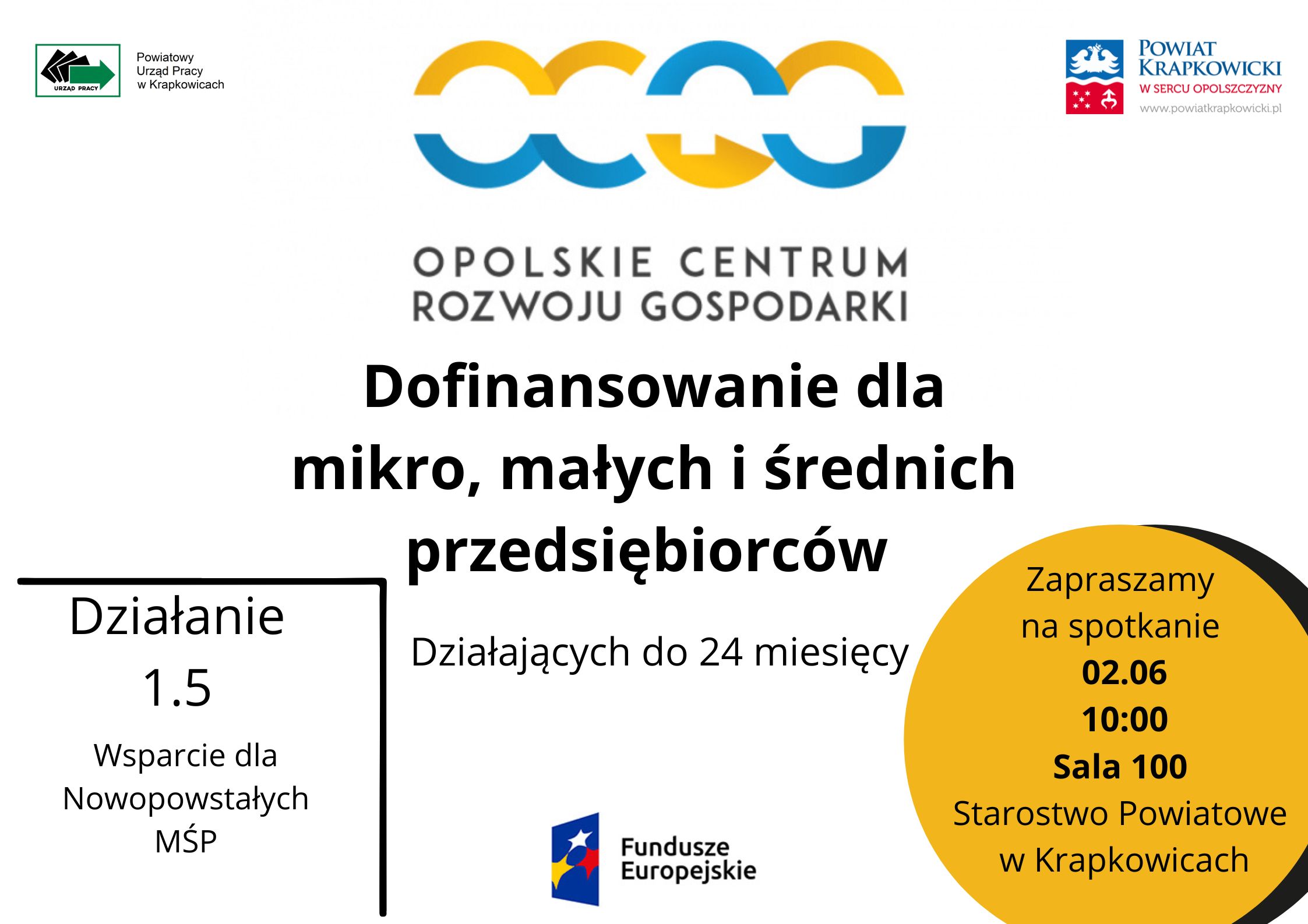 Zdjęcie artykułu Spotkanie dla nowych przedsiębiorców z OCRG