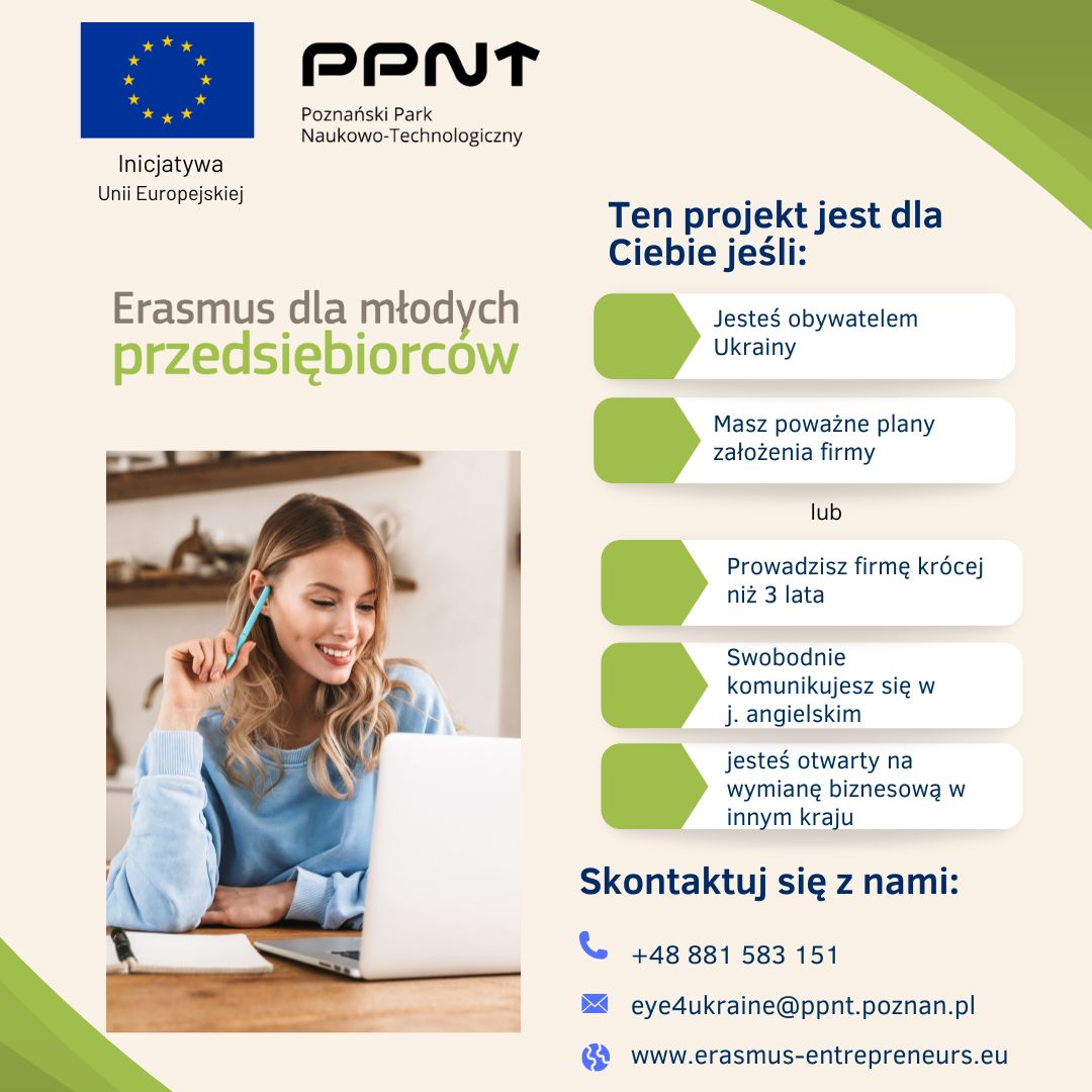 Obrazek dla: Program Erasmus dla Młodych Przedsiębiorców Ukraina