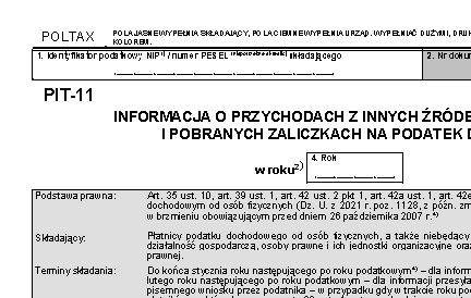 Zdjęcie artykułu Odbierz PIT-11 za 2024 r.